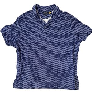 Polo Ralph Lauren Cotton Paisley Foulard Classic Fit Polo Shirt XL